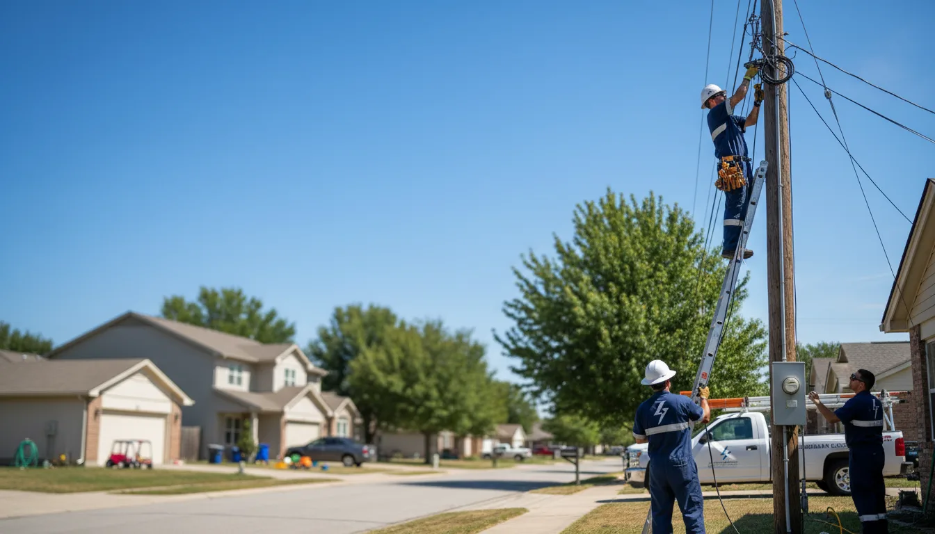 Residential electrician providing installation services in Emmett, MI